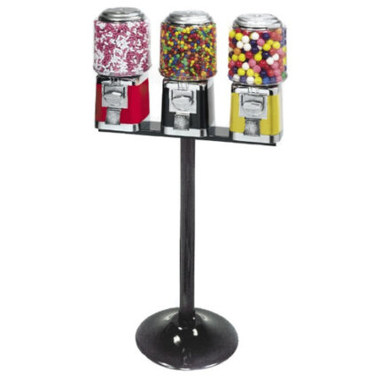 Triple Classic Gumball Vending Machine w/Stand